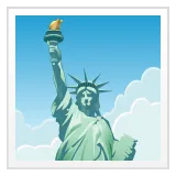 Whatsapp प्लेटफ़ॉर्म के लिए Statue of Liberty