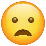 frowning face with open mouth για την πλατφόρμα Whatsapp