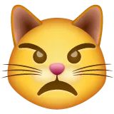 pouting cat για την πλατφόρμα Whatsapp