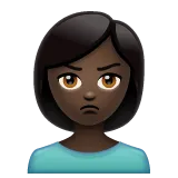 woman pouting: dark skin tone pentru platforma Whatsapp