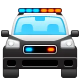 oncoming police car til Whatsapp platform