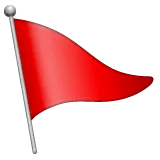 triangular flag för Whatsapp-plattform