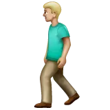 person walking: medium-light skin tone für Whatsapp Plattform