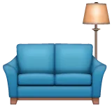 couch and lamp alustalla Whatsapp