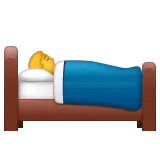 person in bed para la plataforma Whatsapp