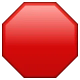 stop sign para la plataforma Whatsapp