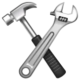 Whatsapp प्लेटफ़ॉर्म के लिए hammer and wrench