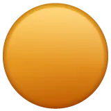 orange circle für Whatsapp Plattform