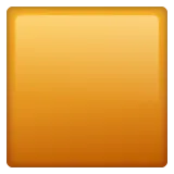 orange square für Whatsapp Plattform