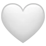 white heart für Whatsapp Plattform