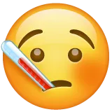 face with thermometer για την πλατφόρμα Whatsapp