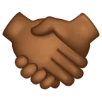 Whatsapp dla platformy handshake: medium-dark skin tone