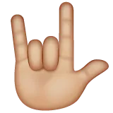 love-you gesture: medium-light skin tone per la piattaforma Whatsapp