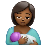 breast-feeding: medium-dark skin tone per la piattaforma Whatsapp