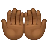 palms up together: medium-dark skin tone per la piattaforma Whatsapp