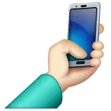 selfie: light skin tone สำหรับแพลตฟอร์ม Whatsapp