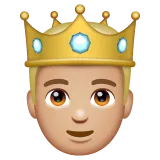 prince: medium-light skin tone สำหรับแพลตฟอร์ม Whatsapp