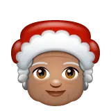 Whatsapp dla platformy Mrs. Claus: medium skin tone