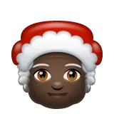 Mrs. Claus: dark skin tone untuk platform Whatsapp