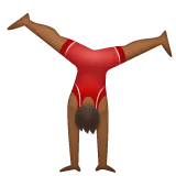 person cartwheeling: medium-dark skin tone per la piattaforma Whatsapp