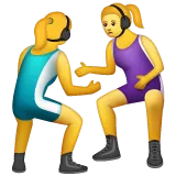 women wrestling til Whatsapp platform
