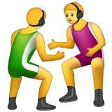 Whatsapp 平台中的 men wrestling