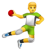 Whatsapp 플랫폼을 위한 man playing handball