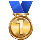 1st place medal for Whatsapp platform