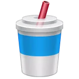cup with straw para la plataforma Whatsapp