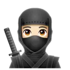ninja: light skin tone per la piattaforma Whatsapp