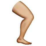 leg: medium-light skin tone untuk platform Whatsapp
