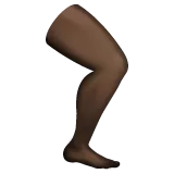 leg: dark skin tone สำหรับแพลตฟอร์ม Whatsapp