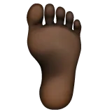 foot: dark skin tone per la piattaforma Whatsapp