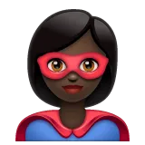 superhero: dark skin tone per la piattaforma Whatsapp