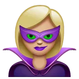 supervillain: medium-light skin tone für Whatsapp Plattform