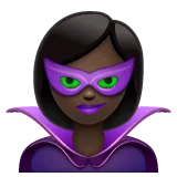 supervillain: dark skin tone สำหรับแพลตฟอร์ม Whatsapp