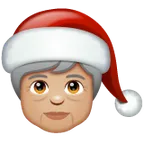 Mx Claus: medium-light skin tone สำหรับแพลตฟอร์ม Whatsapp