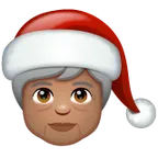 Whatsapp platformu için Mx Claus: medium skin tone