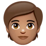 person: medium skin tone สำหรับแพลตฟอร์ม Whatsapp