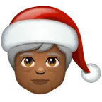Mx Claus: medium-dark skin tone สำหรับแพลตฟอร์ม Whatsapp