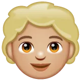 child: medium-light skin tone untuk platform Whatsapp