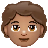 child: medium skin tone untuk platform Whatsapp