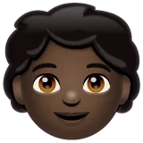child: dark skin tone สำหรับแพลตฟอร์ม Whatsapp