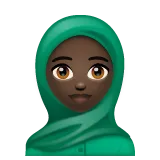 woman with headscarf: dark skin tone per la piattaforma Whatsapp