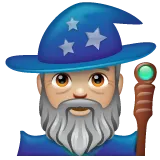 Whatsapp 플랫폼을 위한 man mage: medium-light skin tone