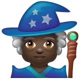 woman mage: dark skin tone pentru platforma Whatsapp