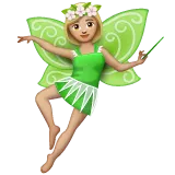 fairy: medium-light skin tone для платформы Whatsapp