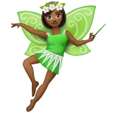 fairy: medium-dark skin tone для платформы Whatsapp