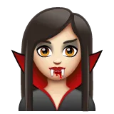 woman vampire: light skin tone pentru platforma Whatsapp