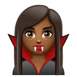 woman vampire: medium-dark skin tone für Whatsapp Plattform